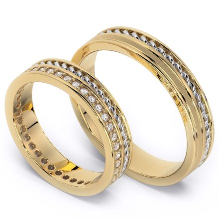 Wedding Rings VA115, Yellow 1